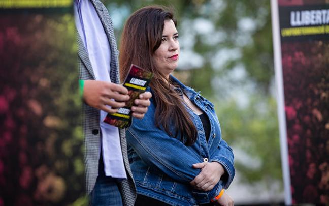 La activista de los CDR Tamara Carrasco en una concentración-. La activista de los CDR Tamara Carrasco en una concentración-.