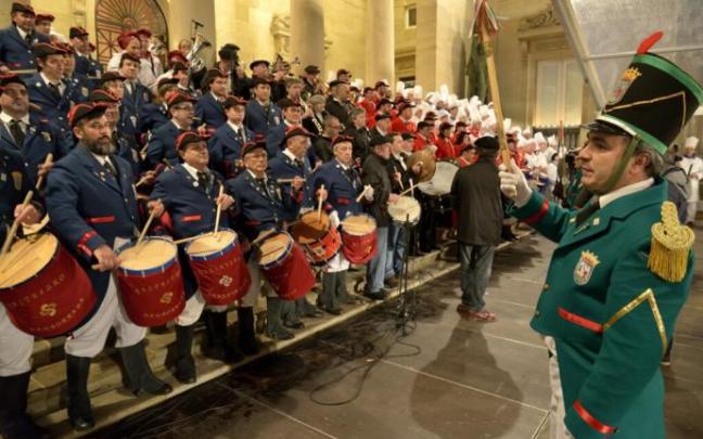 Imagen de archivo de la tamborrada en San Prudencio