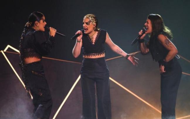 Actuación de Tanxugueiras en la primera semifinal de Benidorm Fest. RTVE