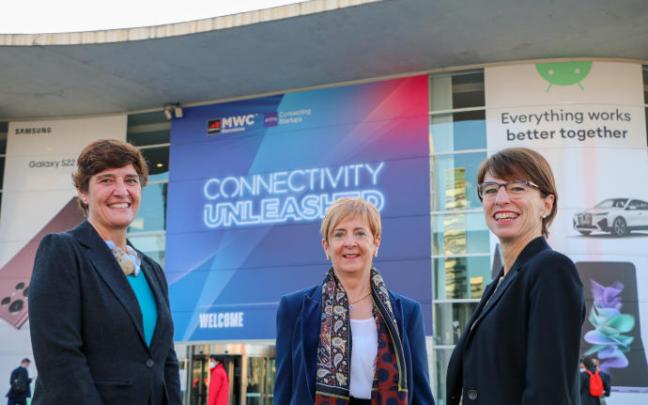 La consejera Arantxa Tapia, en el Mobile World Congress 2022 de Barcelona.