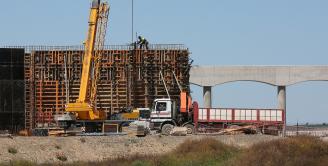 Obras del Tren de Alta Velocidad (TAV) en el tramo Peralta - Tafalla.