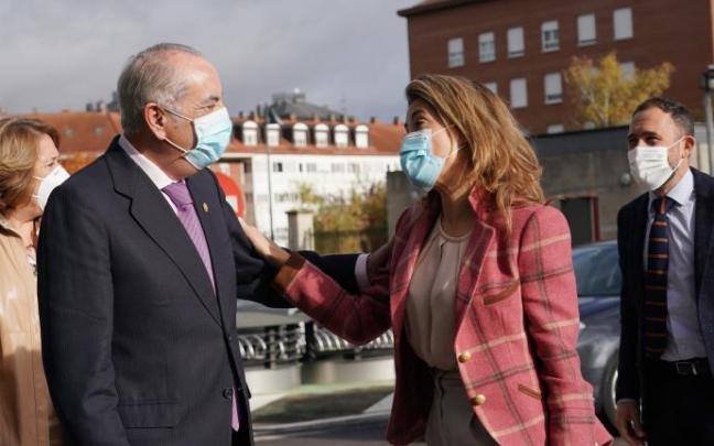 Iñaki Arriola y Raquel Sánchez en su reunión para tratar el futuro del TAV
