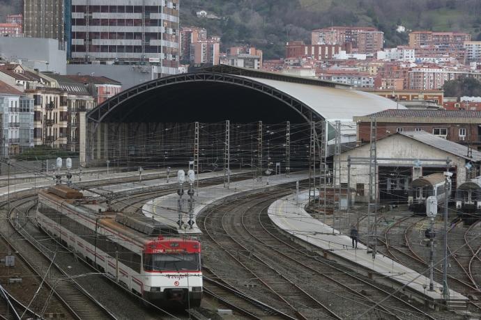 La estación de tren de Abando, en Bilbao