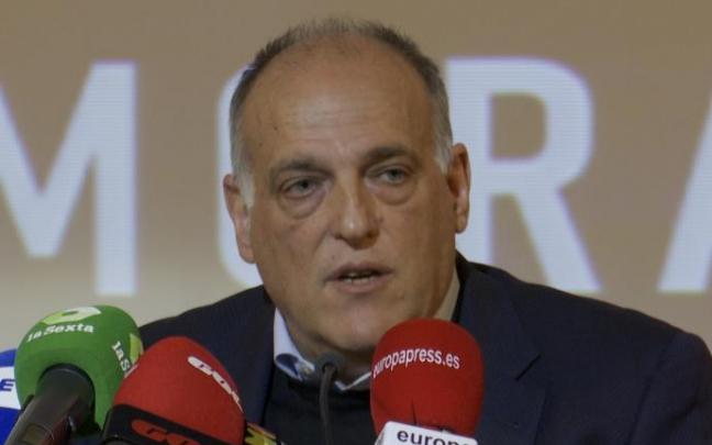 El presidente de La Liga, Javier Tebas. El presidente de La Liga, Javier Tebas.