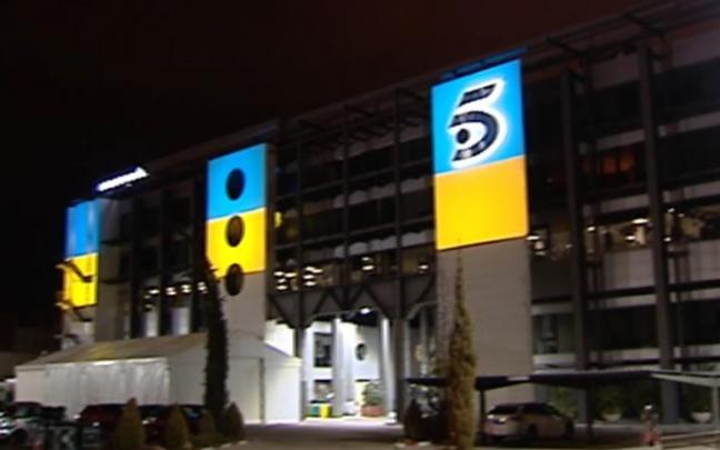 La fachada de Telecinco. La fachada de Telecinco.