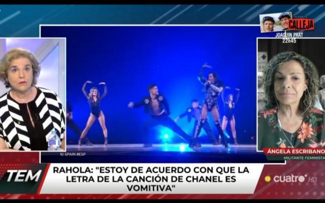 Pilar Rahola, la actuación de Chanel y Ángela Escribano, en 'Todo es Mentira'. Pilar Rahola, la actuación de Chanel y Ángela Escribano, en 'Todo es Mentira'.
