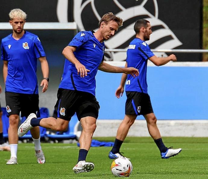 Nacho Monreal, la pasada pretemporada en Zubieta. Foto: Gorka Estrada