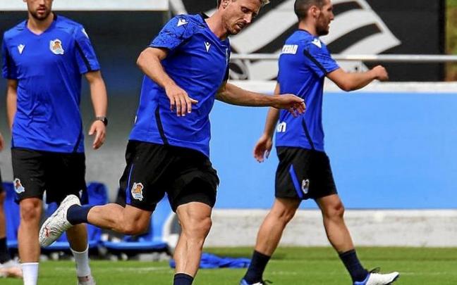 Nacho Monreal, la pasada pretemporada en Zubieta. Foto: Gorka Estrada