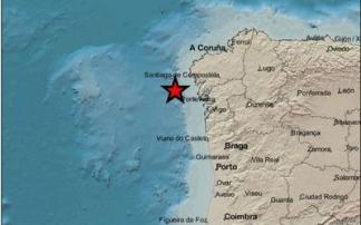 El terremoto se ha registrado frente a las costas de Galicia. El terremoto se ha registrado frente a las costas de Galicia.