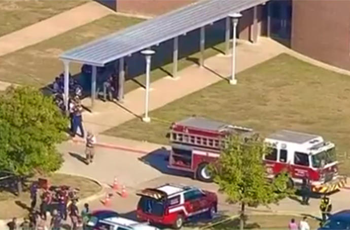 Imagen de la escuela donde se ha registrado el tiroteo.