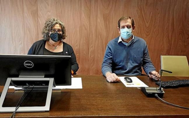 La presidenta de TEDER, Carmen Puerta, y el gerente, Iñigo Nagore. La presidenta de TEDER, Carmen Puerta, y el gerente, Iñigo Nagore.