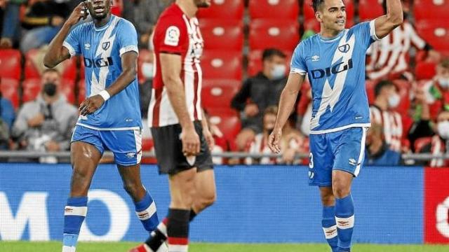 Falcao celebra uno de sus goles contra el Athletic. Foto: Borja Guerrero Falcao celebra uno de sus goles contra el Athletic. Foto: Borja Guerrero