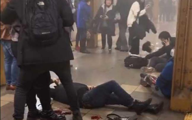 Imagen del andén en el que se han registrado los disparos.