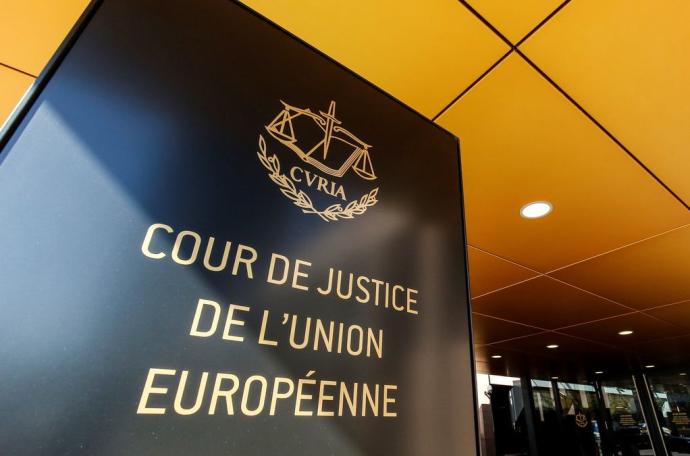 Entrada de la sede del Tribunal de Justicia de la UE