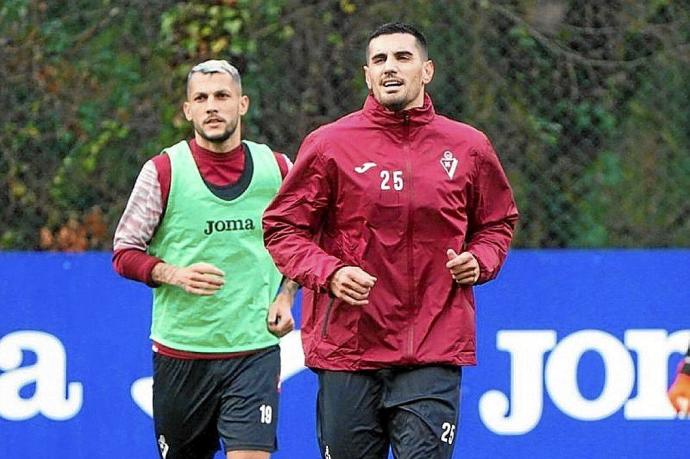 Un entrenamiento del Eibar en Atxabalpe. Foto: SD Eibar