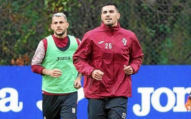 Un entrenamiento del Eibar en Atxabalpe. Foto: SD Eibar
