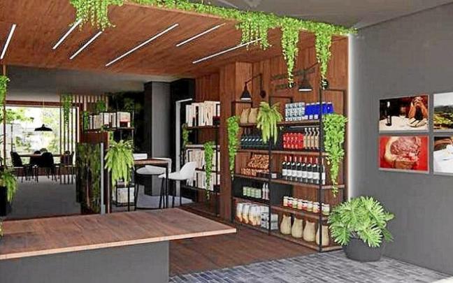 Aspecto que tendrá la nueva oficina de turismo. Foto: N.G.