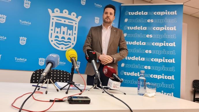 Alejandro Toquero durante la rueda de prensa de hoy