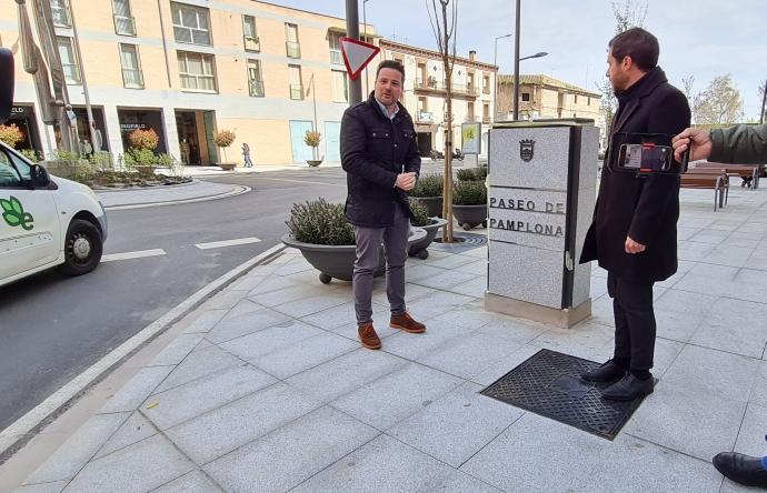 Alejandro Toquero y Zeús Pérez, edil de Urbanismo, en la inauguración de hoy