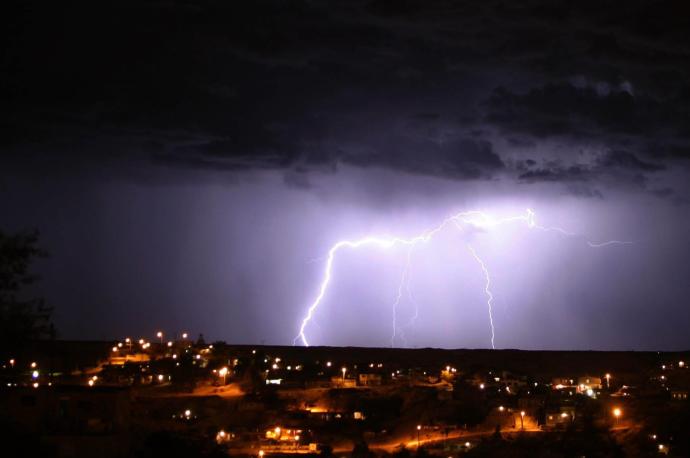 Imagen de una tormenta eléctrica.