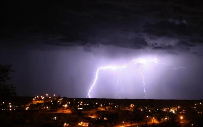 Imagen de una tormenta eléctrica.
