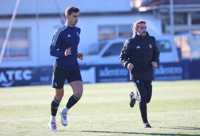 Lucas Torró, en un entrenamiento de esta semana.