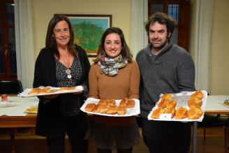 Premiados de una de las ediciones anteriores del concurso de tostadas de Barrika.