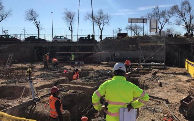 Trabajadores de la construcción.