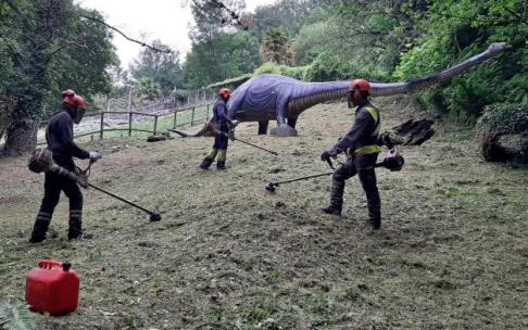 La zona de Terrasauro, con reproducciones de dinosaurios, se someterá a una renovación este año.