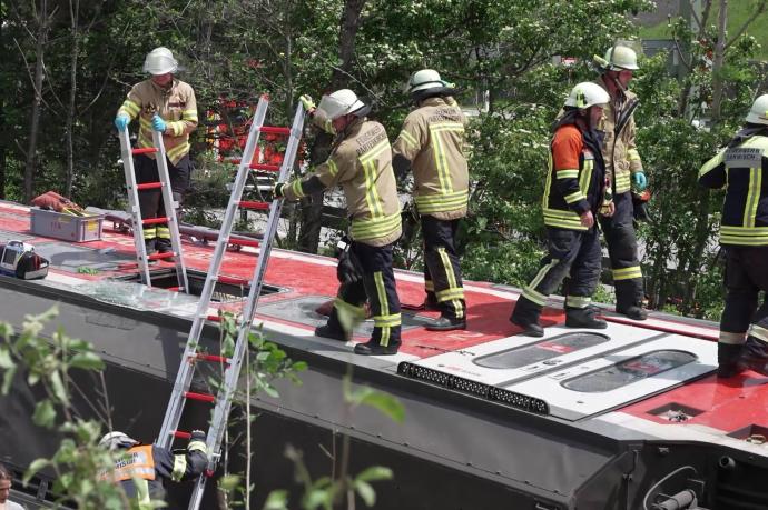 Accidente de tren en Alemania.