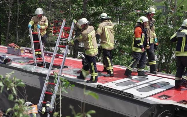 Accidente de tren en Alemania.