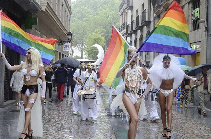 Desfile del colectivo de lesbianas, gays, bisexuales y transexuales.