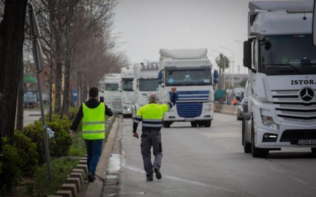 Protesta de los transportistas. Protesta de los transportistas.