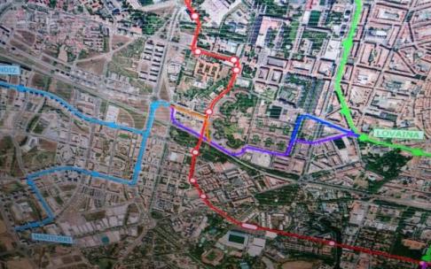 El tranvía a Zabalgana define su trazado con vistas a 2027