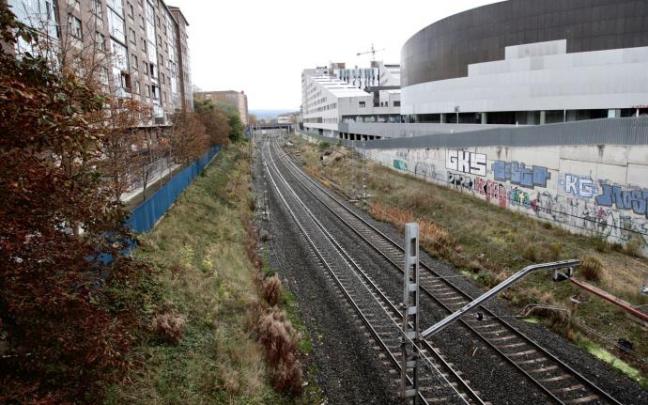 Vías del tren en Vitoria Vías del tren en Vitoria