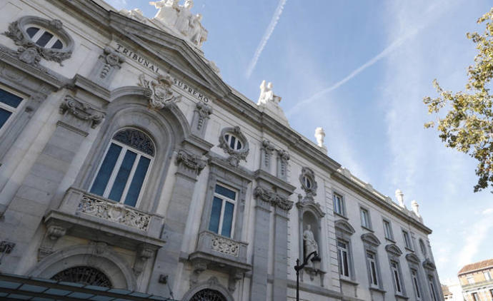 Exterior del Tribunal Supremo, en Madrid.