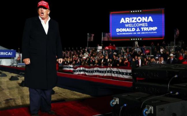 Donald Trump en el acto en Arizona Donald Trump en el acto en Arizona