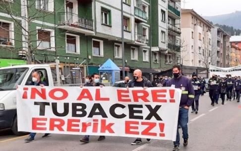 Manifestación de trabajadores de Tubacex Manifestación de trabajadores de Tubacex