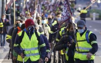 Manifestación de Tubacex en Vitoria