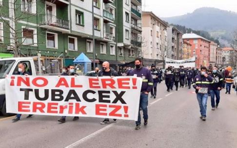 Manifestación de Tubacex Manifestación de Tubacex