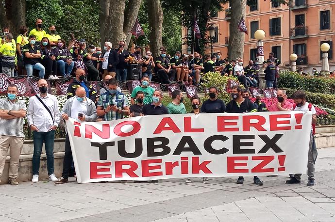 Protesta de trabajadores de Tubacex.