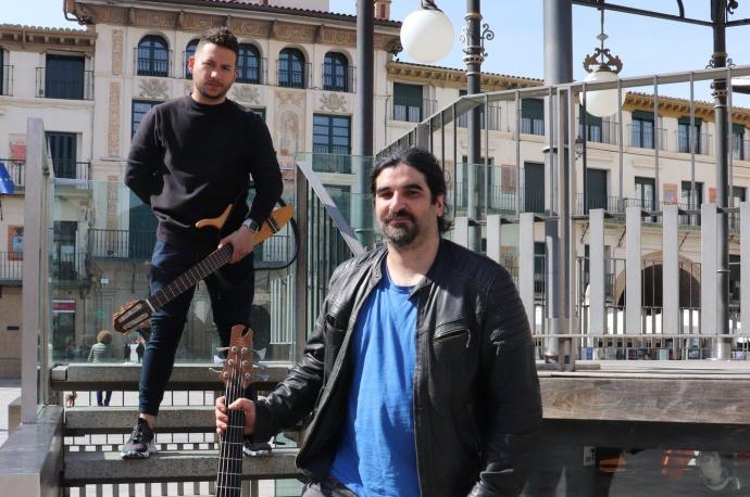 Músicos callejeros en Tudela