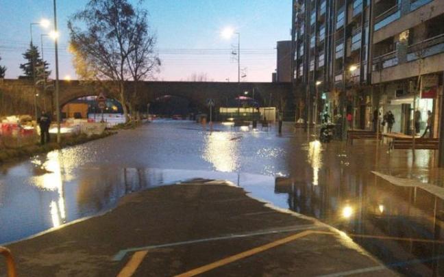 Imagen facilitada por la Policía Local de Tudela de esta mañana