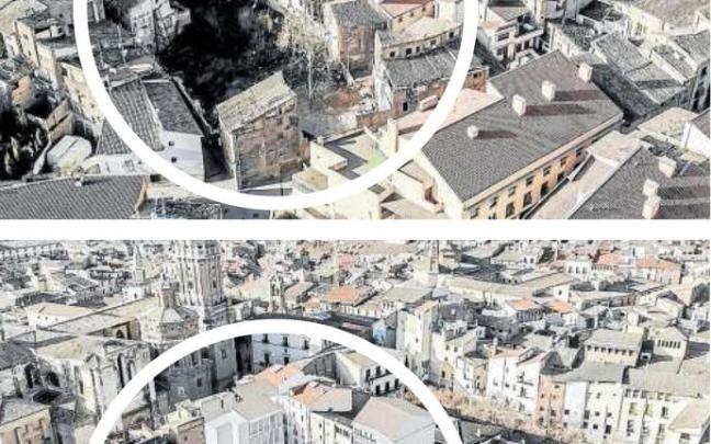 Recreación de cómo está la zona en la actualidad y cómo quedará.