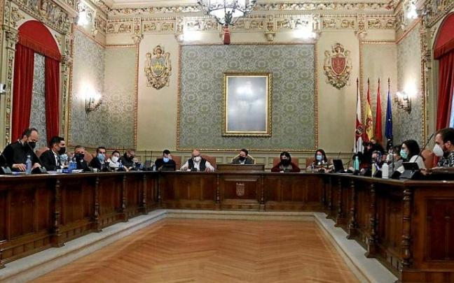 El Ayuntamiento de Tudela en un pleno anterior. El Ayuntamiento de Tudela en un pleno anterior.