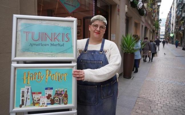 Janire, en el exterior del Tuinkis.