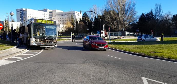 El autobús de Tuvisa accidentado