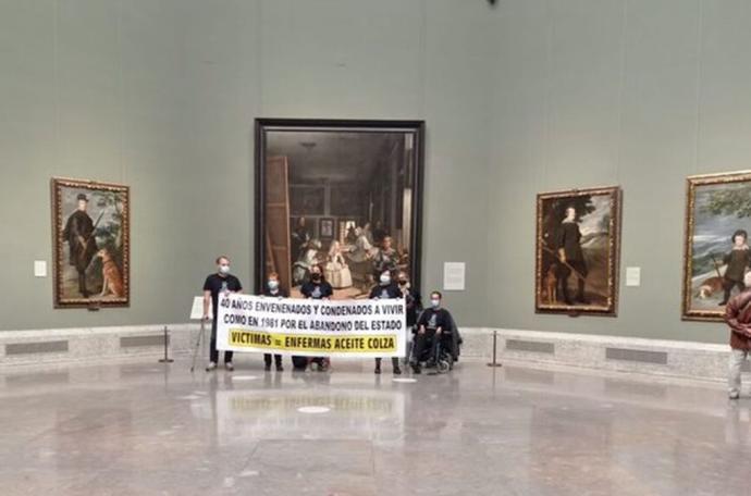 Las seis víctimas del aceite de colza en la sala de las Meninas del Museo del Prado