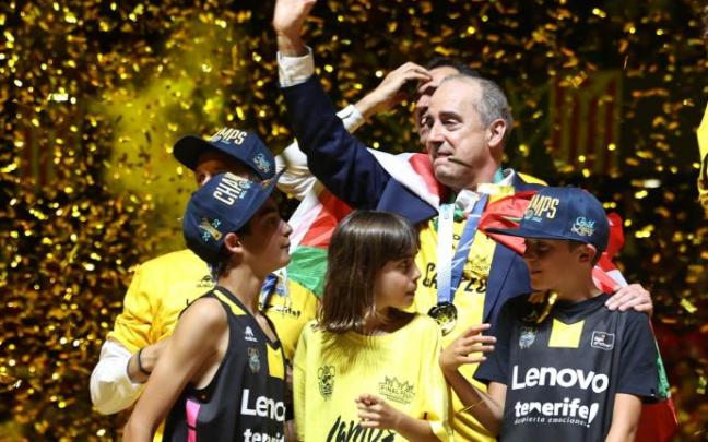 Txus Vidorreta fue uno de los grandes protagonistas en la final del Bilbao Arena.