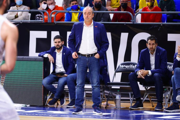 Txus Vidorreta, técnico del Lenovo Tenerife.